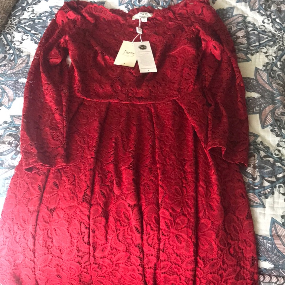 Never worn tags still on little red dress